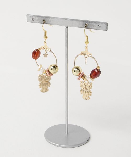 tone(トーン)の「【PetitBonheur*accessories】OWL paradise(ピアス(両耳用)・レディース・その他・FREE)」の1枚目の写真