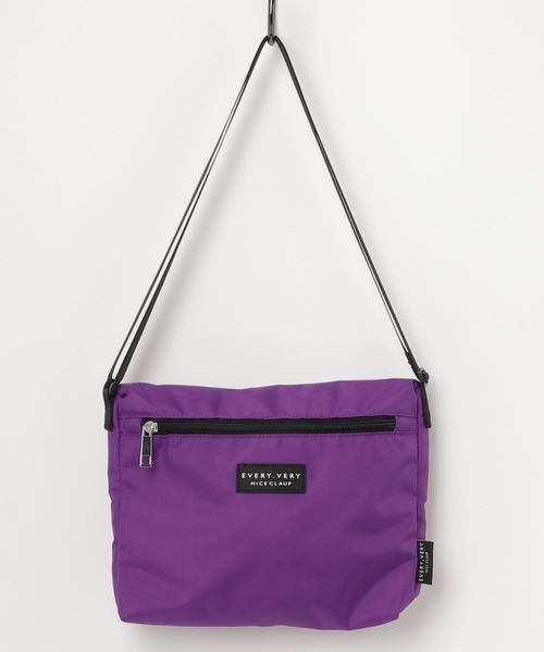 natural couture（ナチュラルクチュール）の「ラバー付きサコッシュ（ショルダーバッグ・レディース・ブラック/パープル/クリア/ブラック系その他・FREE）」の10枚目の写真