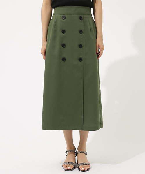 AZUL by moussy（アズールバイマウジー）の「ツイルトレンチSK（スカート・レディース・カーキ/ベージュ/イエロー系その他・MEDIUM/SMALL）」の16枚目の写真
