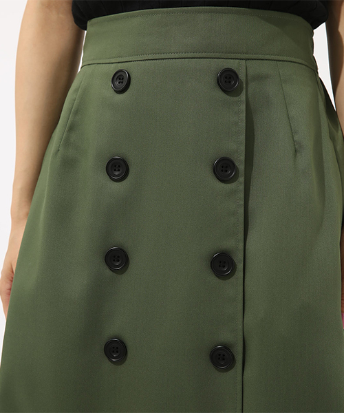 AZUL by moussy（アズールバイマウジー）の「ツイルトレンチSK（スカート・レディース・カーキ/ベージュ/イエロー系その他・MEDIUM/SMALL）」の13枚目の写真