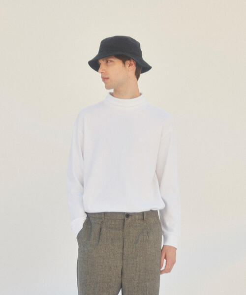 Steven Alan（スティーブンアラン）の「＜Steven Alan＞SMOOTH LOOSE TURTLE NECK LONG SLEEVE/カットソー ◆（Tシャツ/カットソー・メンズ・ホワイト/ブラック/ベージュ・SMALL/MEDIUM/X-LARGE/LARGE）」の2枚目の写真