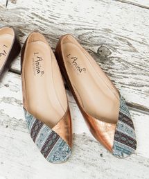 チャイハネ | 【チャイハネ】フォークロアシャイニーパンプス フラットシューズ(パンプス)