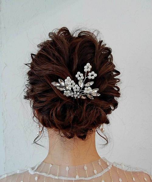 Cupid Heart 結婚式アクセサリー ブーケかんざし髪留め