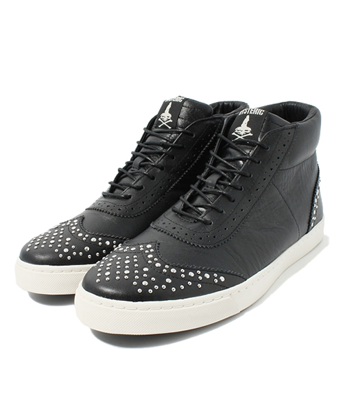 HYSTERIC GLAMOUR（ヒステリックグラマー）の「WING TIP STUDS ハイカットスニーカー（スニーカー・メンズ・ホワイト/レッド/ブルー/ブラック・25.5cm/26.5cm/27.5cm）」の3枚目の写真