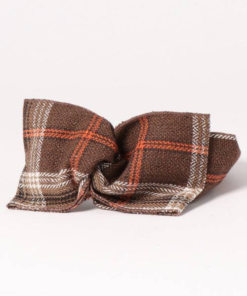 ROPE' PICNIC（ロペピクニック）の「ツイードチェックヘアターバン（ヘアバンド・レディース・ブラウン/グレー・FREE）」の9枚目の写真