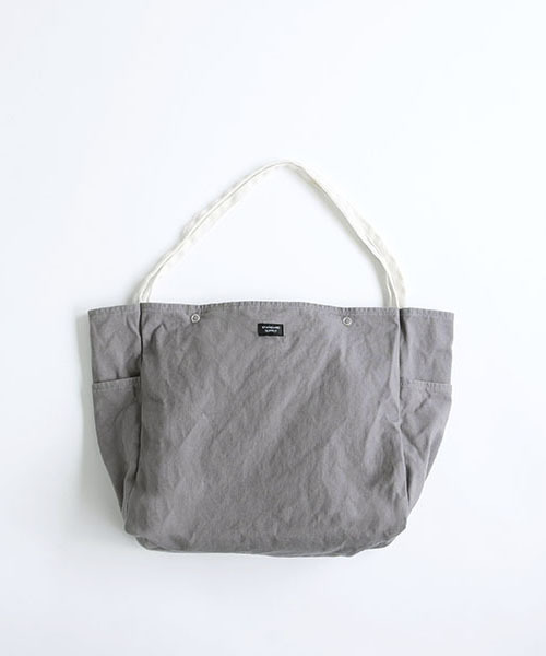 STANDARD SUPPLY（スタンダードサプライ）の「スタンダードサプライ / DAILY デイリー / TOTE M トートM（トートバッグ・レディース・ベージュ/ブラウン/グレー/ライム/イエロー/ダークグレー/ブルーグレー/ライトカーキ/ナチュラル/ライトピンク/ブラック/オリーブ/キャメル・FREE）」の3枚目の写真