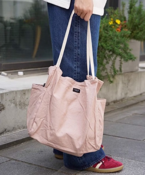 STANDARD SUPPLY（スタンダードサプライ）の「スタンダードサプライ / DAILY デイリー / TOTE M トートM（トートバッグ・レディース・ベージュ/ブラウン/グレー/ライム/イエロー/ダークグレー/ブルーグレー/ライトカーキ/ナチュラル/ライトピンク/ブラック/オリーブ/キャメル・FREE）」の13枚目の写真