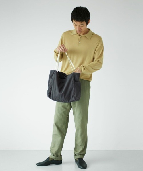 STANDARD SUPPLY（スタンダードサプライ）の「スタンダードサプライ / DAILY デイリー / TOTE M トートM（トートバッグ・レディース・ベージュ/ブラウン/グレー/ライム/イエロー/ダークグレー/ブルーグレー/ライトカーキ/ナチュラル/ライトピンク/ブラック/オリーブ/キャメル・FREE）」の18枚目の写真