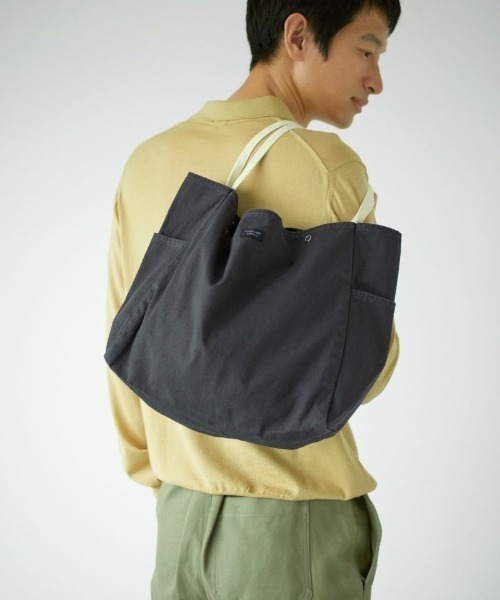 STANDARD SUPPLY（スタンダードサプライ）の「スタンダードサプライ / DAILY デイリー / TOTE M トートM（トートバッグ・レディース・ベージュ/ブラウン/グレー/ライム/イエロー/ダークグレー/ブルーグレー/ライトカーキ/ナチュラル/ライトピンク/ブラック/オリーブ/キャメル・FREE）」の19枚目の写真