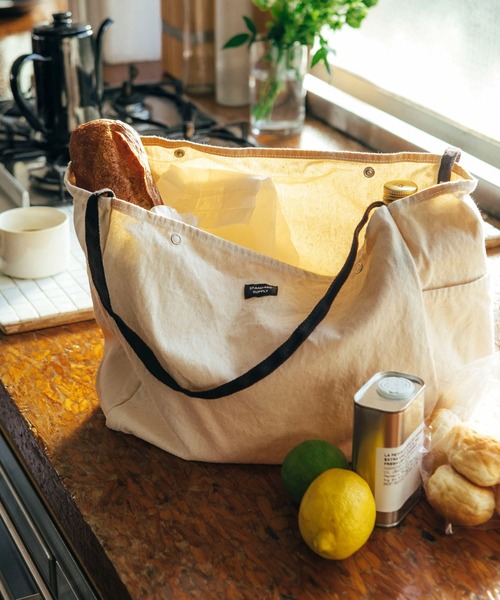 STANDARD SUPPLY（スタンダードサプライ）の「スタンダードサプライ / DAILY デイリー / TOTE M トートM（トートバッグ・レディース・ベージュ/ブラウン/グレー/ライム/イエロー/ダークグレー/ブルーグレー/ライトカーキ/ナチュラル/ライトピンク/ブラック/オリーブ/キャメル・FREE）」の20枚目の写真