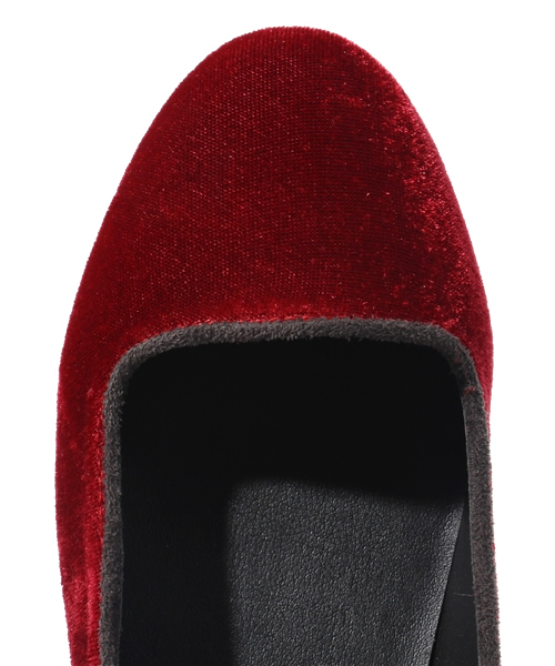 CIAOPANIC(チャオパニック)の「【Ciaopanic】ベルベットフラットシューズ(パンプス・レディース・ブラック/レッド/ベージュ・36/37/38)」の11枚目の写真