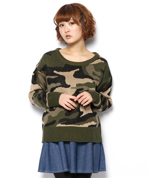 Racer worldwide 迷彩柄　ニットセーター 26_000000024716.jpg?1733455680