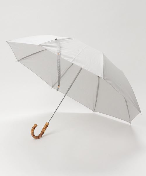 Traditional Weatherwear(トラディショナルウェザーウェア)の「折りたたみ傘 バンブー(折りたたみ傘・レディース・ホワイト/ライトグレー/ネイビー/セージグリーン/ベージュ系その他/グリーン系その他/ブルー系その他/オレンジ系その他/ブルー系その他2・FREE)」の4枚目の写真