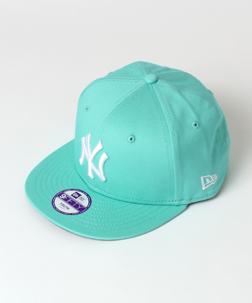 B:MING by BEAMS（ビーミングバイビームス）の「＜KIDS＞NEW ERA / 別注9FIFTY NY（キャップ・キッズ・ネイビー/ライトブルー/ピンク・ONE SIZE）」の2枚目の写真