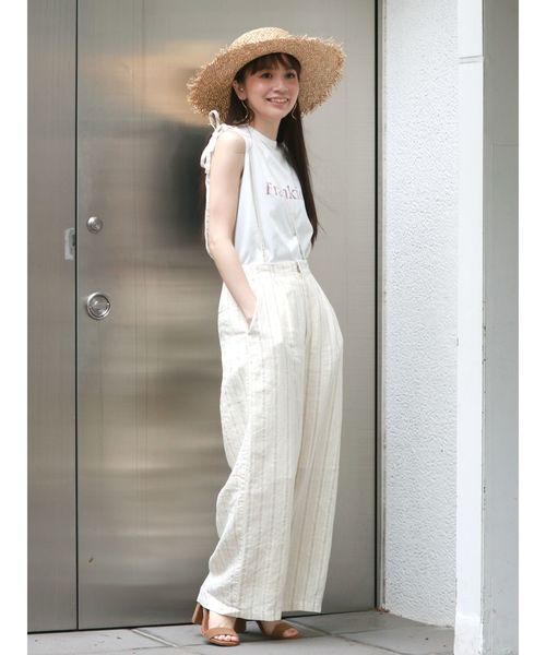Ungrid（アングリッド）の「サスペンダーストライプパンツ