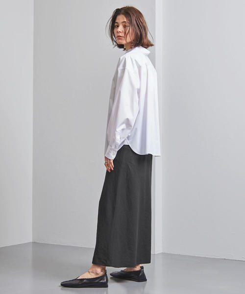 UNITED ARROWS（ユナイテッドアローズ）の「＜HYKE（ハイク）＞2WAY シャツ■■■（シャツ/ブラウス・レディース・ベージュ/ホワイト・2/1）」の8枚目の写真