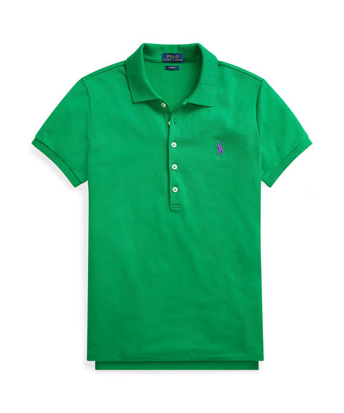 POLO RALPH LAUREN（ポロ ラルフ ローレン）の「スリムフィットポロシャツ（ポロシャツ・レディース・イエロー/グリーン/ブルー系9・SMALL/MEDIUM/LARGE/X-LARGE/X-SMALL）」の2枚目の写真