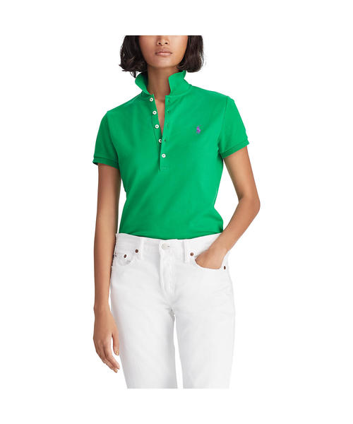 POLO RALPH LAUREN（ポロ ラルフ ローレン）の「スリムフィットポロシャツ（ポロシャツ・レディース・イエロー/グリーン/ブルー系9・SMALL/MEDIUM/LARGE/X-LARGE/X-SMALL）」の4枚目の写真