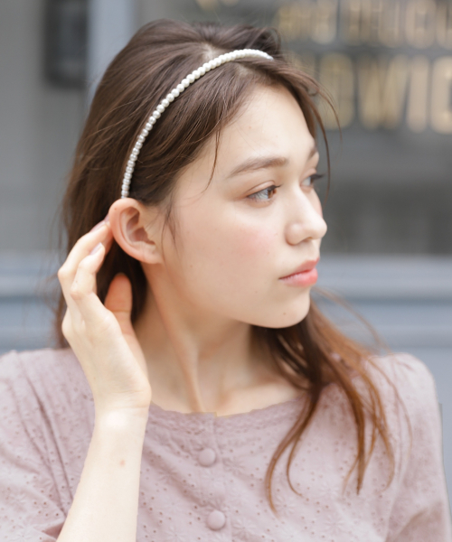 Heather（ヘザー）の「ＨＥカチューシャ　846549（カチューシャ・レディース・ホワイト/ベージュ/ホワイト系その他/ライトイエロー/ゴールド系その他/ゴールド系その他2・ONE SIZE/FREE）」の3枚目の写真