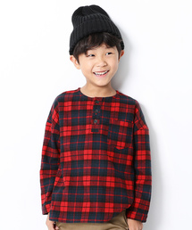 devirock | ヘンリーネックネルチェックシャツ(シャツ/ブラウス)