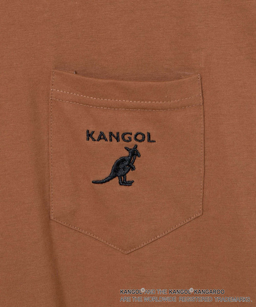 KANGOL（カンゴール）の「∴WEGO/【WEB限定】KANGOL 別注ビッグシルエットポケットロンT（Tシャツ/カットソー・メンズ・パープル/ブラウン/ブラック/ホワイト/ライトピンク/ベージュ・LARGE/MEDIUM）」の13枚目の写真
