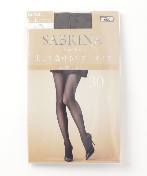SABRINA】美しく透けるシアータイツ 30デニール（タイツ/ストッキング 