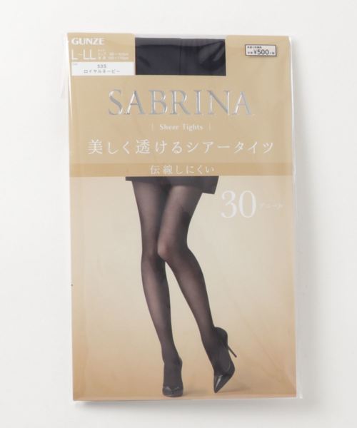 SABRINA(サブリナ)の「【SABRINA】美しく透けるシアータイツ 30デニール(タイツ/ストッキング・レディース・ブラック/ベージュ/ナチュラル/ロイヤルブルー/ベージュ系その他4/グレー・M~L/L~LL)」の6枚目の写真