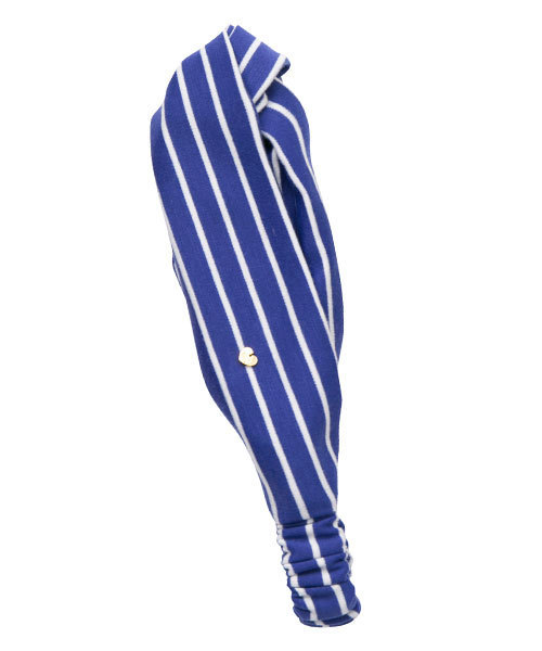 MILKFED.(ミルクフェド)の「JERSEY CROSS HAIR BAND (ヘアバンド/クロス/バイカラー/無地/ボーダー)(ヘアバンド・レディース・ホワイト/ブラック/ブルー/ネイビー・ONE SIZE)」の4枚目の写真