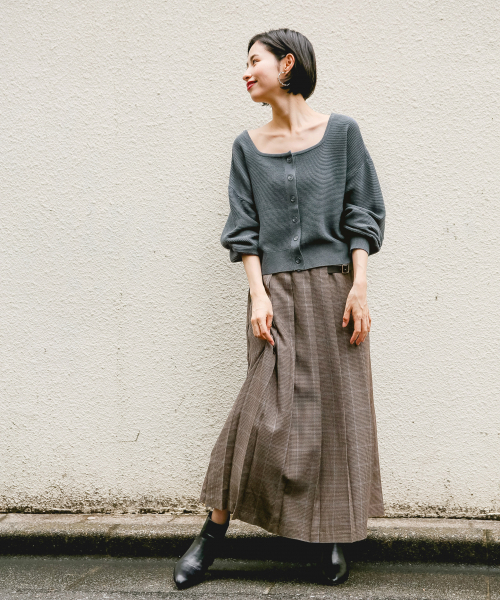 LOWRYS FARM（ローリーズファーム）の「チェックキルトスカート　855008（スカート・レディース・カーキ/ブラウン/レッド/ブラウン系その他/イエロー・MEDIUM/LARGE）」の10枚目の写真