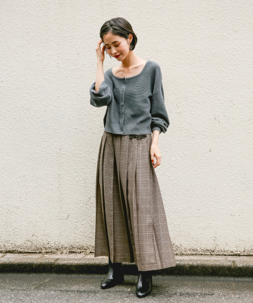 LOWRYS FARM（ローリーズファーム）の「チェックキルトスカート　855008（スカート・レディース・カーキ/ブラウン/レッド/ブラウン系その他/イエロー・MEDIUM/LARGE）」の11枚目の写真