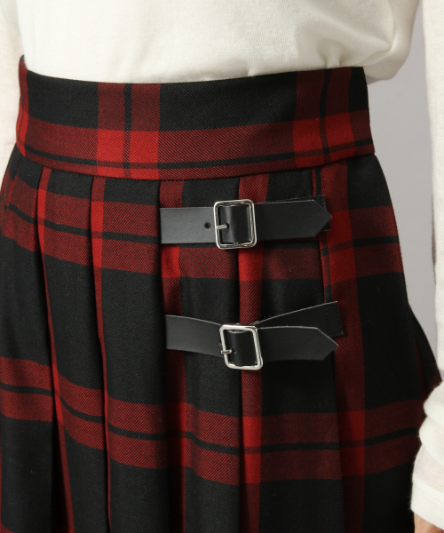 LOWRYS FARM（ローリーズファーム）の「チェックキルトスカート　855008（スカート・レディース・カーキ/ブラウン/レッド/ブラウン系その他/イエロー・MEDIUM/LARGE）」の14枚目の写真