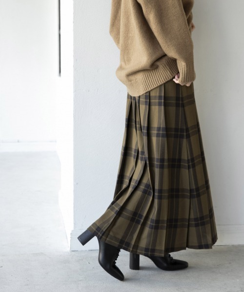 LOWRYS FARM（ローリーズファーム）の「チェックキルトスカート　855008（スカート・レディース・カーキ/ブラウン/レッド/ブラウン系その他/イエロー・MEDIUM/LARGE）」の22枚目の写真