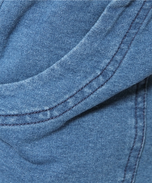 WEGO（ウィゴー）の「WEGO/ロールアップショーツ（デニムパンツ・レディース・インディゴブルー/ライトインディゴブルー・FREE）」の3枚目の写真