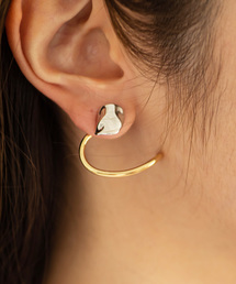 Cookie Chocolate | プレート×ツイストバーピアス(ピアス(両耳用))