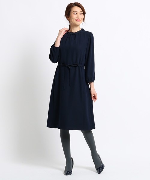 セール ワンピース スタンドネックサテンワンピース ワンピース スタンドネックサテンワンピース 545 19 02 をセール価格で購入できます World Sunauna スーナウーナ のファッション Select 洗える 国内 正規品