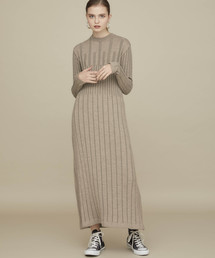 STUDIOUS | 【STUDIOUS】マルチリブロングニットワンピース(チュニック)
