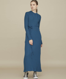STUDIOUS | 【STUDIOUS】マルチリブロングニットワンピース(チュニック)