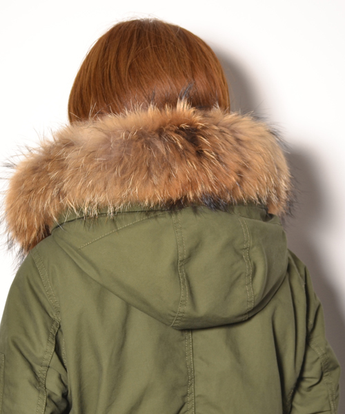 AMERICAN RAG CIE（アメリカンラグシー）の「AMERICAN RAG CIEモッズコート/214-AFN-L142-CO049【2015　WOMEN'S】（モッズコート・レディース・ホワイト/ベージュ/オリーブ/グリーン系その他/ネイビー/ブルー系その他/グレー/カーキ/ダークネイビー・00/0）」の20枚目の写真