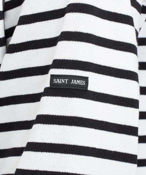 SAINT JAMES（セントジェームス）の「[セントジェームス] SC SAINT JAMES ウェッソン ボーダー 20 ボートネックカットソー（Tシャツ/カットソー・メンズ・ベージュ/ブラック/ライム・LARGE/MEDIUM/SMALL）」の16枚目の写真
