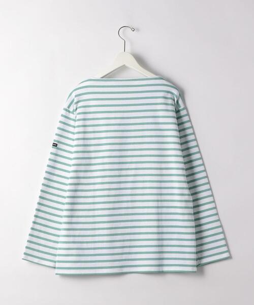 SAINT JAMES（セントジェームス）の「[セントジェームス] SC SAINT JAMES ウェッソン ボーダー 20 ボートネックカットソー（Tシャツ/カットソー・メンズ・ベージュ/ブラック/ライム・LARGE/MEDIUM/SMALL）」の5枚目の写真