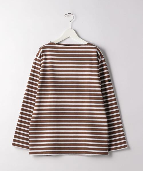 SAINT JAMES（セントジェームス）の「[セントジェームス] SC SAINT JAMES ウェッソン ボーダー 20 ボートネックカットソー（Tシャツ/カットソー・メンズ・ベージュ/ブラック/ライム・LARGE/MEDIUM/SMALL）」の9枚目の写真