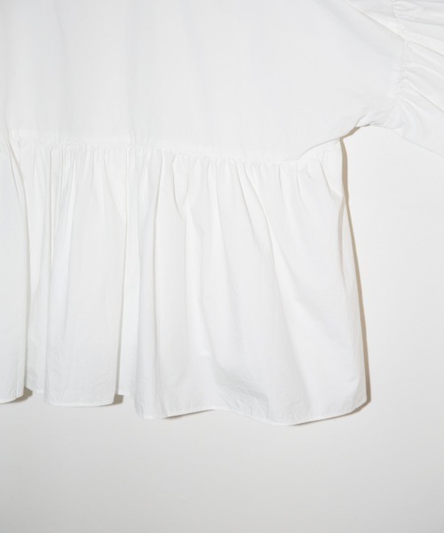 LOWRYS FARM(ローリーズファーム)の「ギャザーボリュームブラウス 871213(シャツ/ブラウス・レディース・ブラック/オフホワイト/グリーン・FREE)」の19枚目の写真