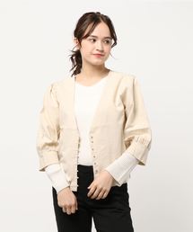 flower | ネイチャージャケット(ノーカラージャケット)