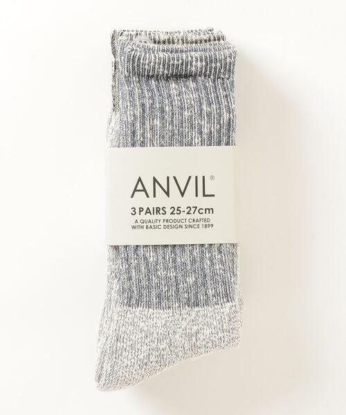 ANVIL(アンヴィル)の「【ANVIL】3パック クルーソックス/3P Crew Socks/ANS050 MURS(ソックス/靴下・メンズ・ホワイト/ホワイト系その他/グレー系その他/ブラック/マルチ/その他2/グレー系その他2/その他4/その他5/その他3/その他6/その他11/その他7/その他8/その他9/その他10/ブラック系その他/ホワイト系その他3/その他13/ブラック系その他2/その他12/その他15/その他14・FREE)」の11枚目の写真