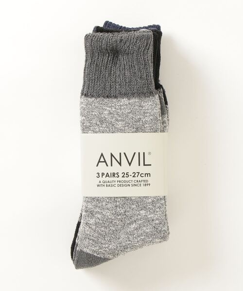 ANVIL(アンヴィル)の「【ANVIL】3パック クルーソックス/3P Crew Socks/ANS050 MURS(ソックス/靴下・メンズ・ホワイト/ホワイト系その他/グレー系その他/ブラック/マルチ/その他2/グレー系その他2/その他4/その他5/その他3/その他6/その他11/その他7/その他8/その他9/その他10/ブラック系その他/ホワイト系その他3/その他13/ブラック系その他2/その他12/その他15/その他14・FREE)」の12枚目の写真