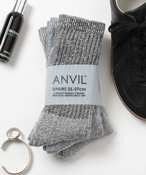 ANVIL(アンヴィル)の「【ANVIL】3パック クルーソックス/3P Crew Socks/ANS050 MURS(ソックス/靴下・メンズ・ホワイト/ホワイト系その他/グレー系その他/ブラック/マルチ/その他2/グレー系その他2/その他4/その他5/その他3/その他6/その他11/その他7/その他8/その他9/その他10/ブラック系その他/ホワイト系その他3/その他13/ブラック系その他2/その他12/その他15/その他14・FREE)」の20枚目の写真