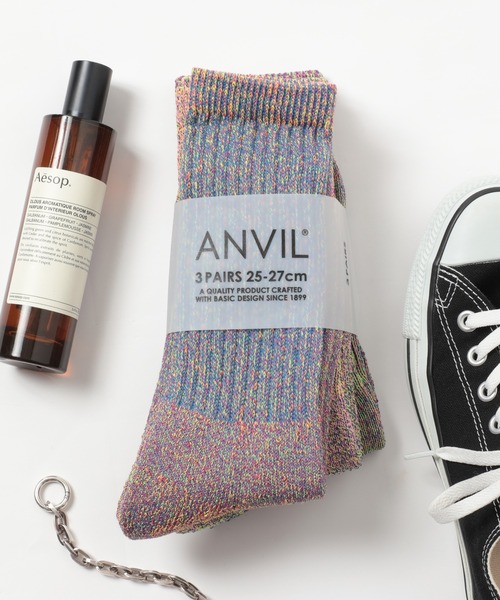 ANVIL(アンヴィル)の「【ANVIL】3パック クルーソックス/3P Crew Socks/ANS050 MURS(ソックス/靴下・メンズ・ホワイト/ホワイト系その他/グレー系その他/ブラック/マルチ/その他2/グレー系その他2/その他4/その他5/その他3/その他6/その他11/その他7/その他8/その他9/その他10/ブラック系その他/ホワイト系その他3/その他13/ブラック系その他2/その他12/その他15/その他14・FREE)」の21枚目の写真