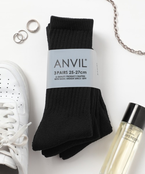 ANVIL(アンヴィル)の「【ANVIL】3パック クルーソックス/3P Crew Socks/ANS050 MURS(ソックス/靴下・メンズ・ホワイト/ホワイト系その他/グレー系その他/ブラック/マルチ/その他2/グレー系その他2/その他4/その他5/その他3/その他6/その他11/その他7/その他8/その他9/その他10/ブラック系その他/ホワイト系その他3/その他13/ブラック系その他2/その他12/その他15/その他14・FREE)」の6枚目の写真