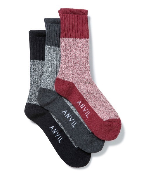ANVIL(アンヴィル)の「【ANVIL】3パック クルーソックス/3P Crew Socks/ANS050 MURS(ソックス/靴下・メンズ・ホワイト/ホワイト系その他/グレー系その他/ブラック/マルチ/その他2/グレー系その他2/その他4/その他5/その他3/その他6/その他11/その他7/その他8/その他9/その他10/ブラック系その他/ホワイト系その他3/その他13/ブラック系その他2/その他12/その他15/その他14・FREE)」の9枚目の写真