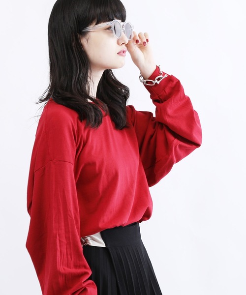 GILDAN(ギルダン)の「GILDAN / ギルダン オーバーサイズ クルーネック ロングスリーブ Tシャツ(Tシャツ/カットソー・メンズ・ホワイト/アッシュグレー/ブラック/ダークグリーン/パープル/ネイビー/グレー/レッド/ゴールド/ヘザーグレー/マルーン/ロイヤルブルー/ライトブルー/グレー系その他/グリーン系その他/オレンジ/インディゴブルー/チャコール/グリーン系その他2・MEDIUM/LARGE/X-LARGE/XX-LARGE/SMALL)」の17枚目の写真
